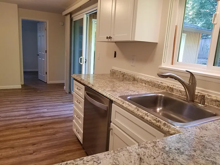 new countertops and cabinets