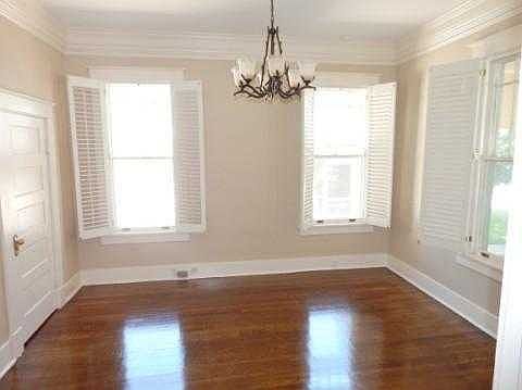 Bedroom #1, new paint, refinished floors.
