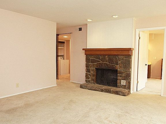 This view shows the door on the right that opens into the master bedroom