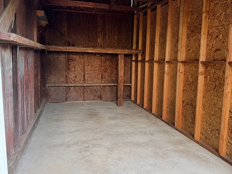 inside of garage