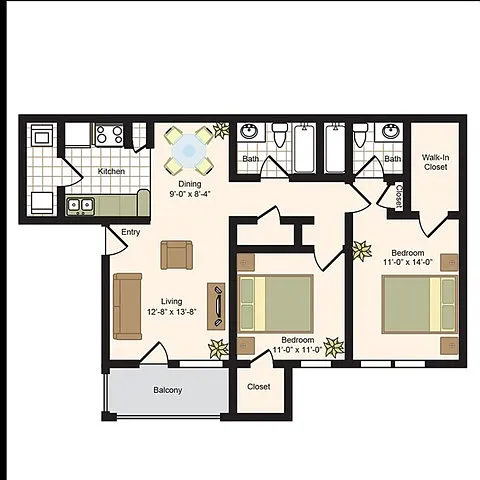 Floor plan D1
