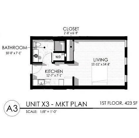 Floor plan Studio 3