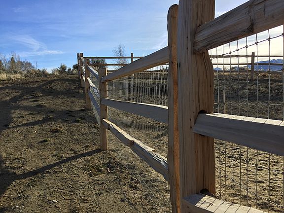 area fenced for animals