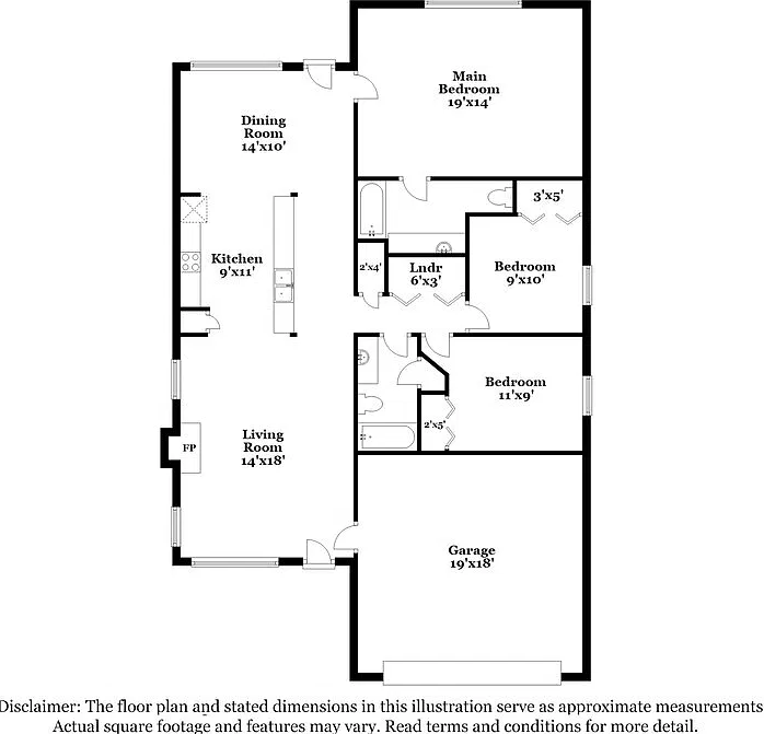 3 bed, 2.0 bath, 1342 sqft, $2,280 — Photo 2