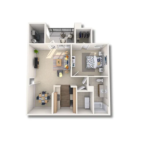 Floor plan 1CR