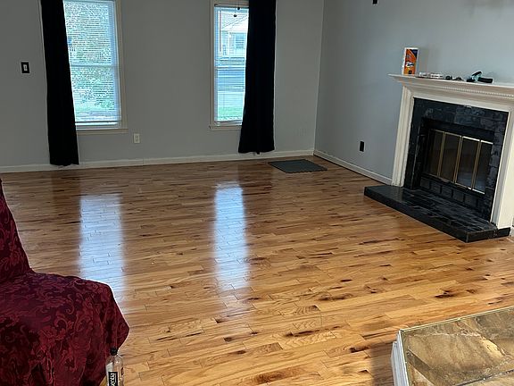 Living room into dining room