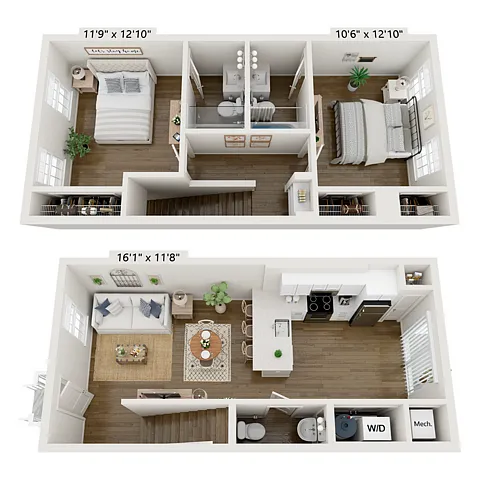 Floor plan Bentley Townhome - BCll