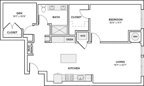 Floor plan A21D