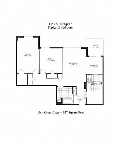 Floor plan 2 Bedroom