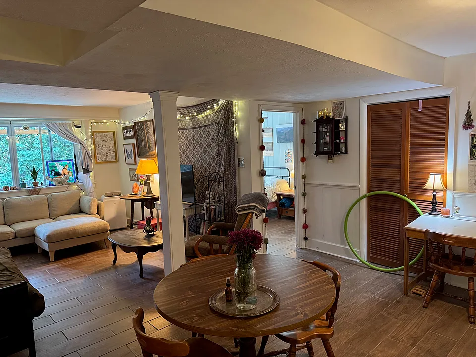 Dining room and living room