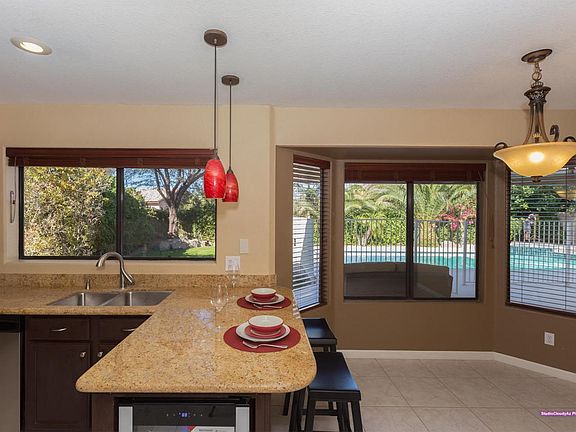 Large Bay Windows Overlooking the Pool