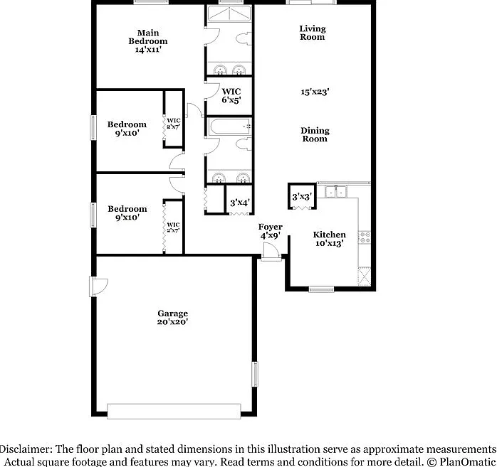3 bed, 2.0 bath, 1328 sqft, $2,455 — Photo 2