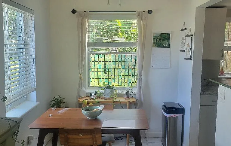 Dining area with 2 windows!
