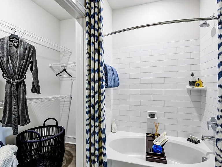 Bright, clean bathrooms made for daily ease