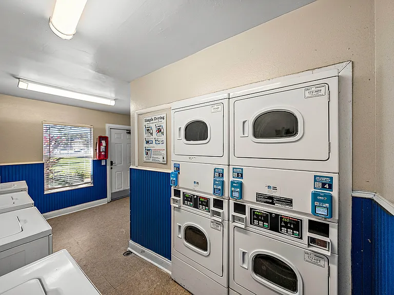 Convenient on-site laundry facility for residents