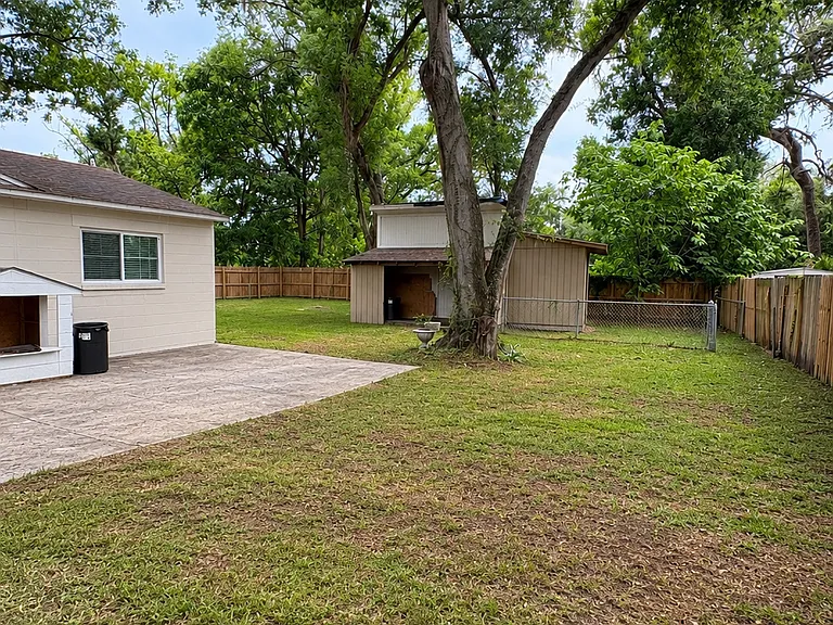 Backyard and shed
