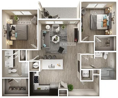 Floor plan Sentinel (B3-A)