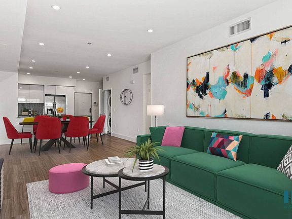 Open-Concept Kitchen, Dining, and Living Room