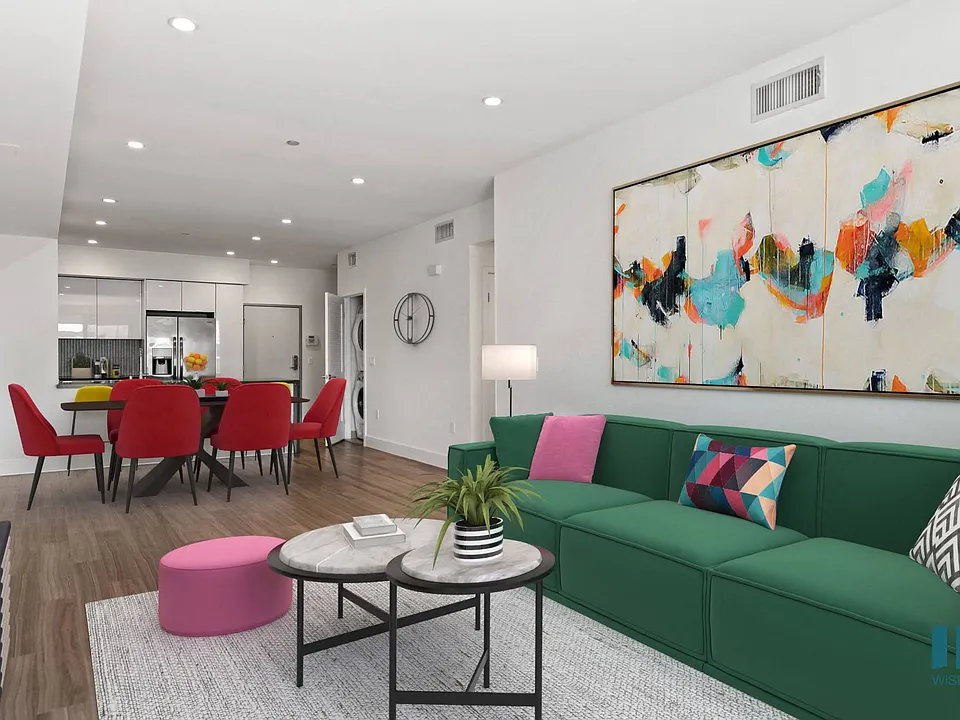 Open-Concept Kitchen, Dining, and Living Room