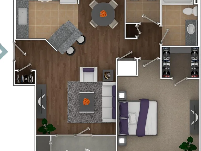 One Bedroom 810 sq ft One Bedroom 810 sq ft