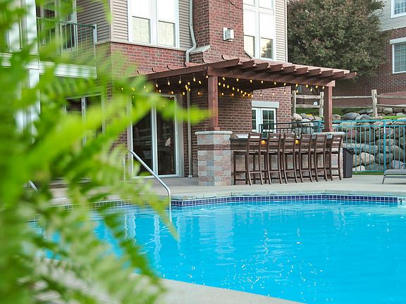 Pool and outdoor kitchen
