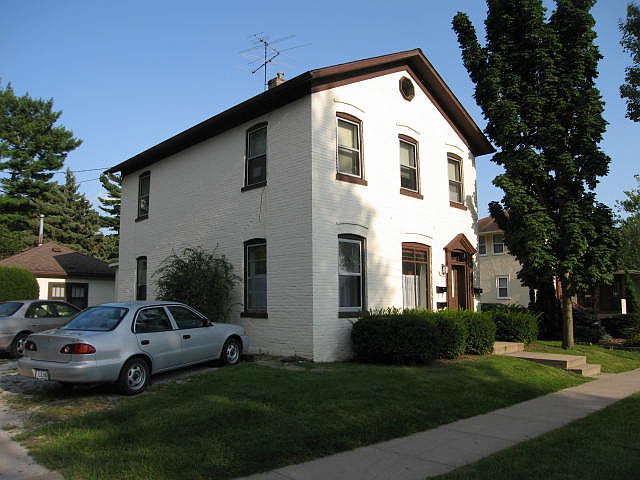 Exterior view with parking