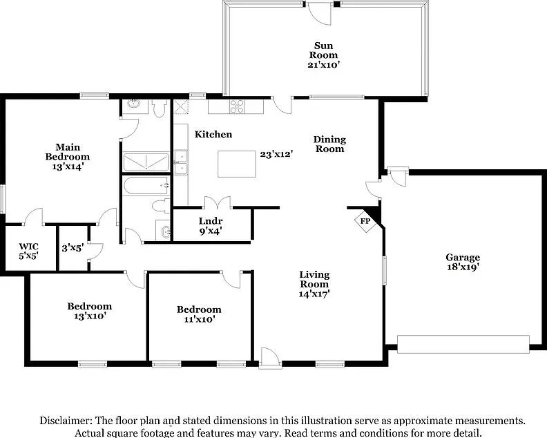 3 bed, 2.0 bath, 1320 sqft, $1,770 — Photo 2