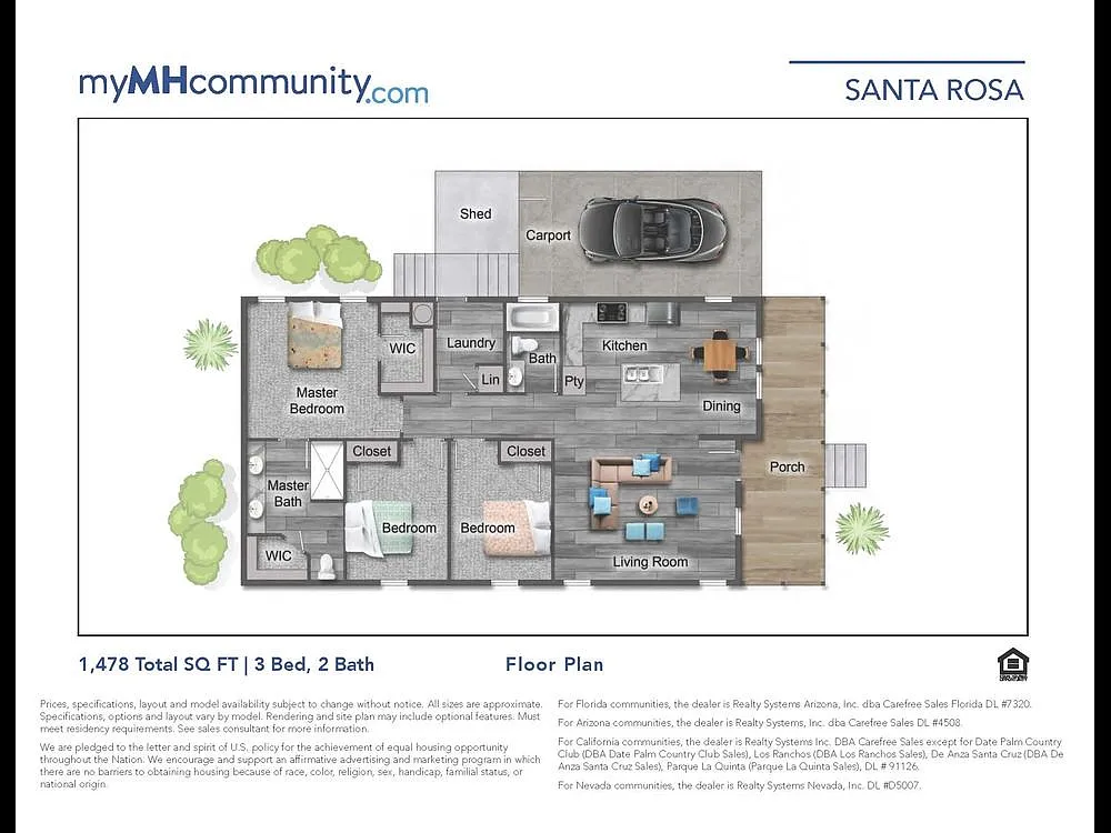3 bed, 2.0 bath, 1460 sqft, $1,699 — Photo 2