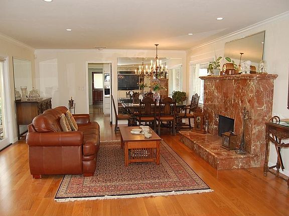 Great room is very spacious and updated