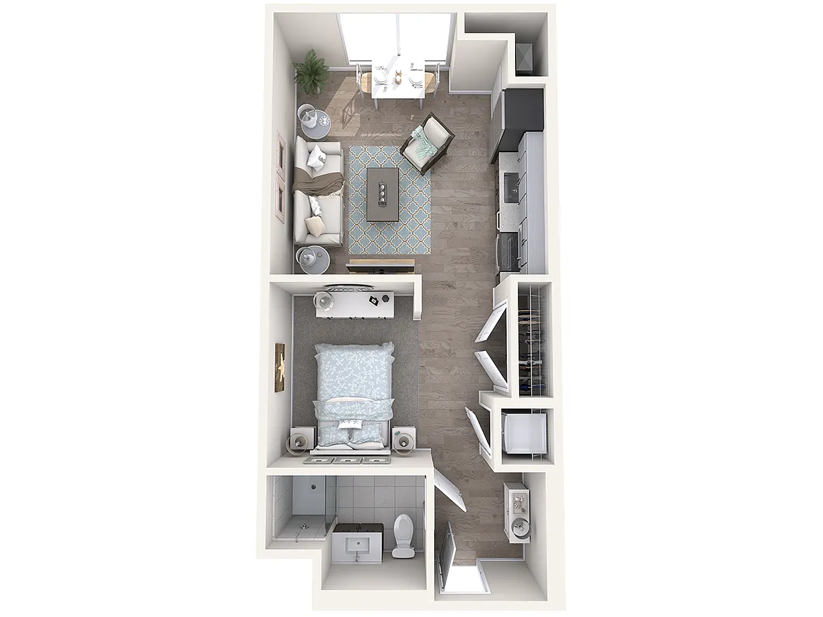 Floor plan Watermark B1-L1