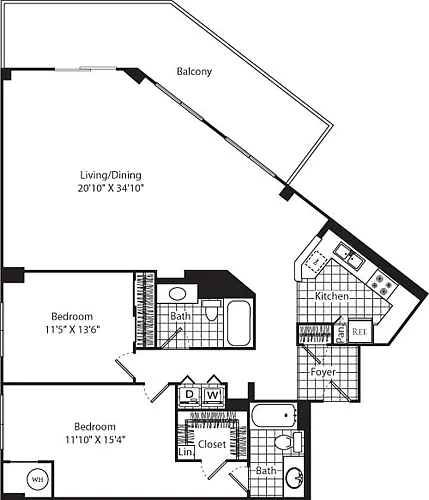 Floor plan D12 (Penthouse)