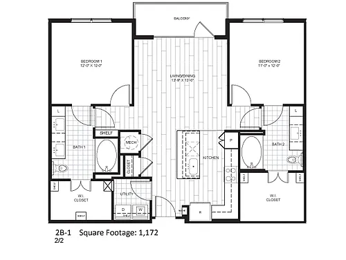 Floor plan B2 Renovated