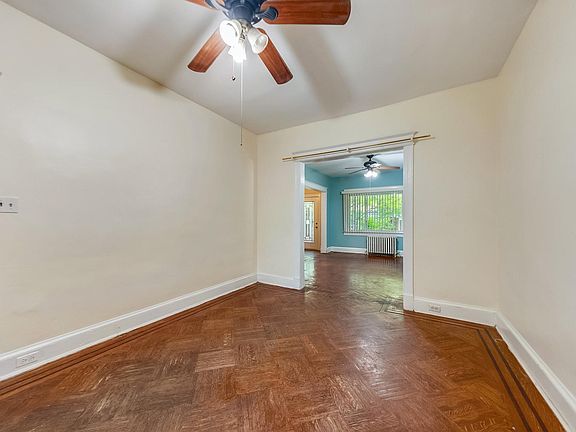Formal Dining Room with historic parquet floors.
