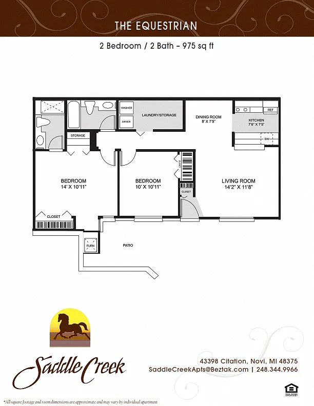 Floor plan Equestrian