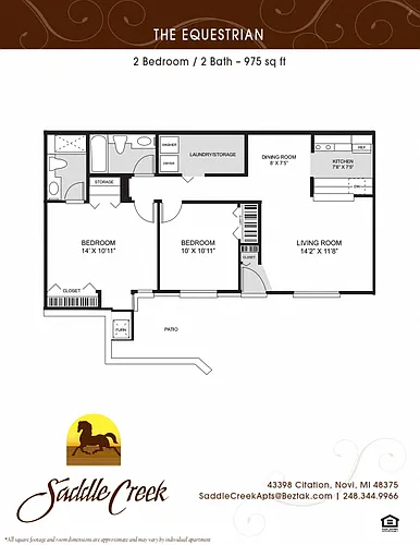 Floor plan Equestrian