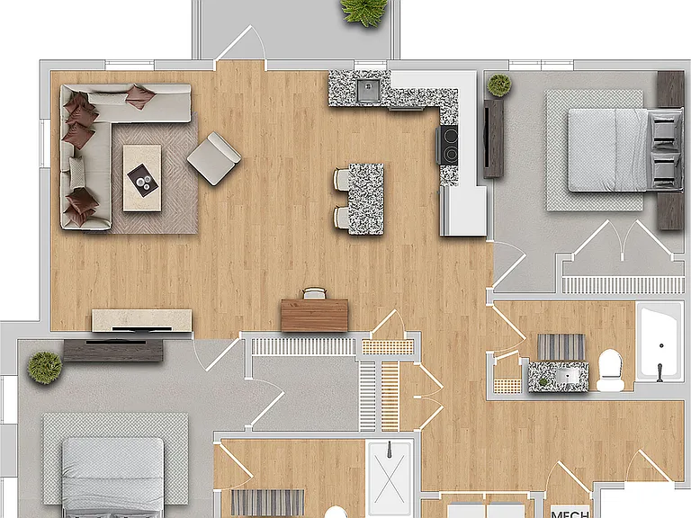 Cambria | 2x2 | 1177 sf Cambria | 2x2 | 1177 sf
