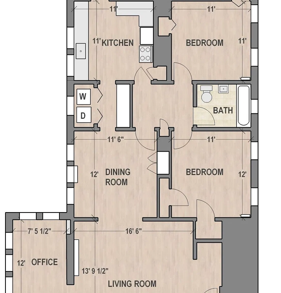 2 bed, 1150 sqft, $2,950 — Photo 1