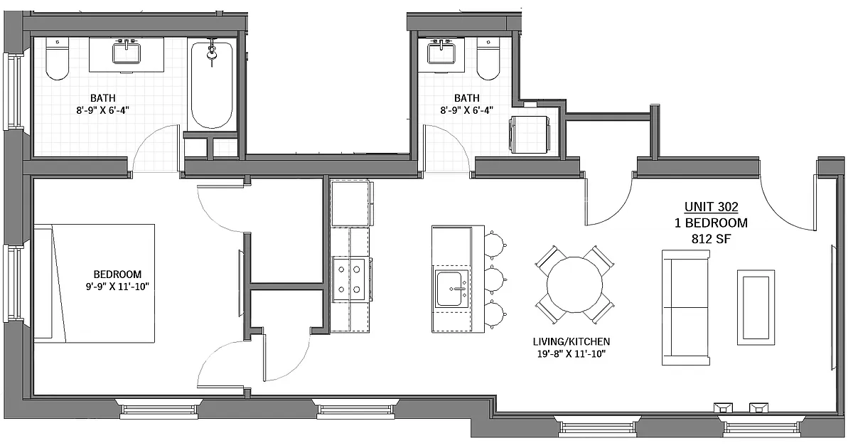 Floor plan 302