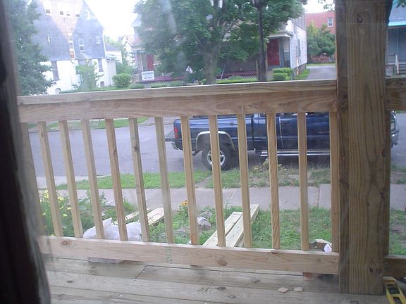 Looking out from front deck