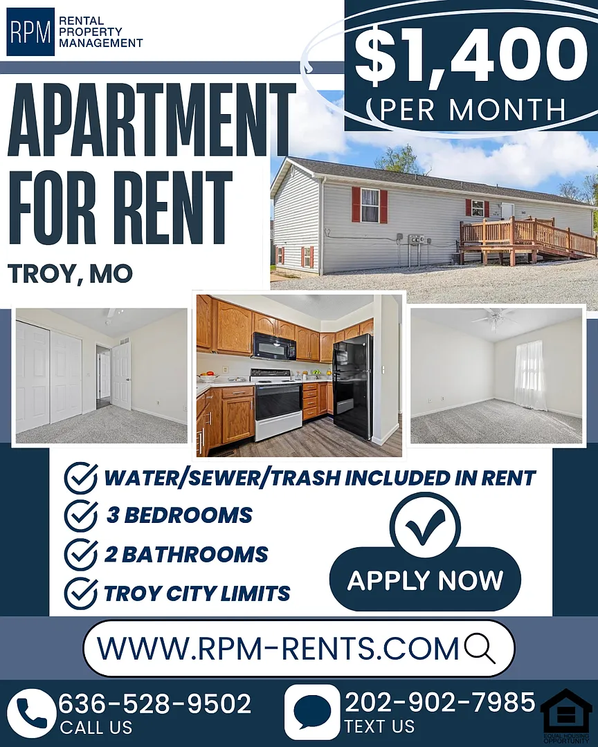 3 Bedroom Apartment For Rent in Troy, MO — Photo 2