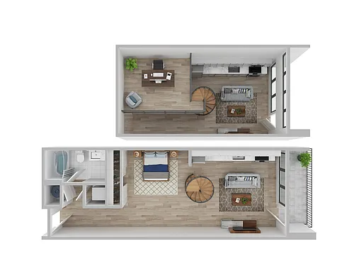 Floor plan Studio Loft