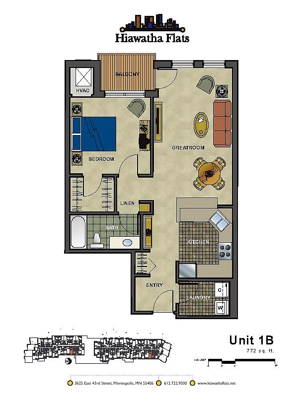 Floor plan 1B