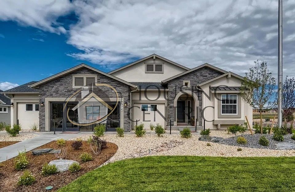 Former model home on corner lot with spacious 4-car garage, fully furnished, all applicances offered, master and guest room ensuite on main!