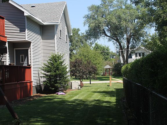 East side of the home