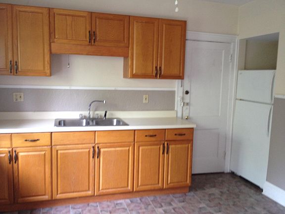 Kitchen entrance from rear hallway.