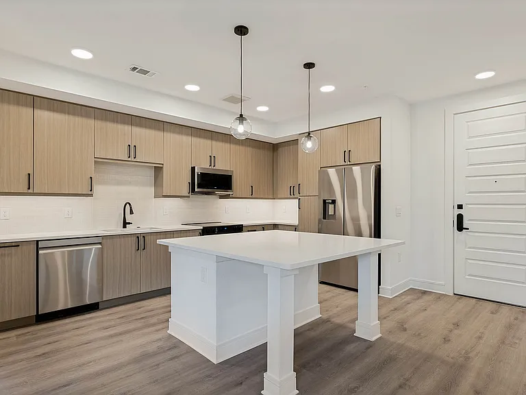 Large islands and hardwood floors