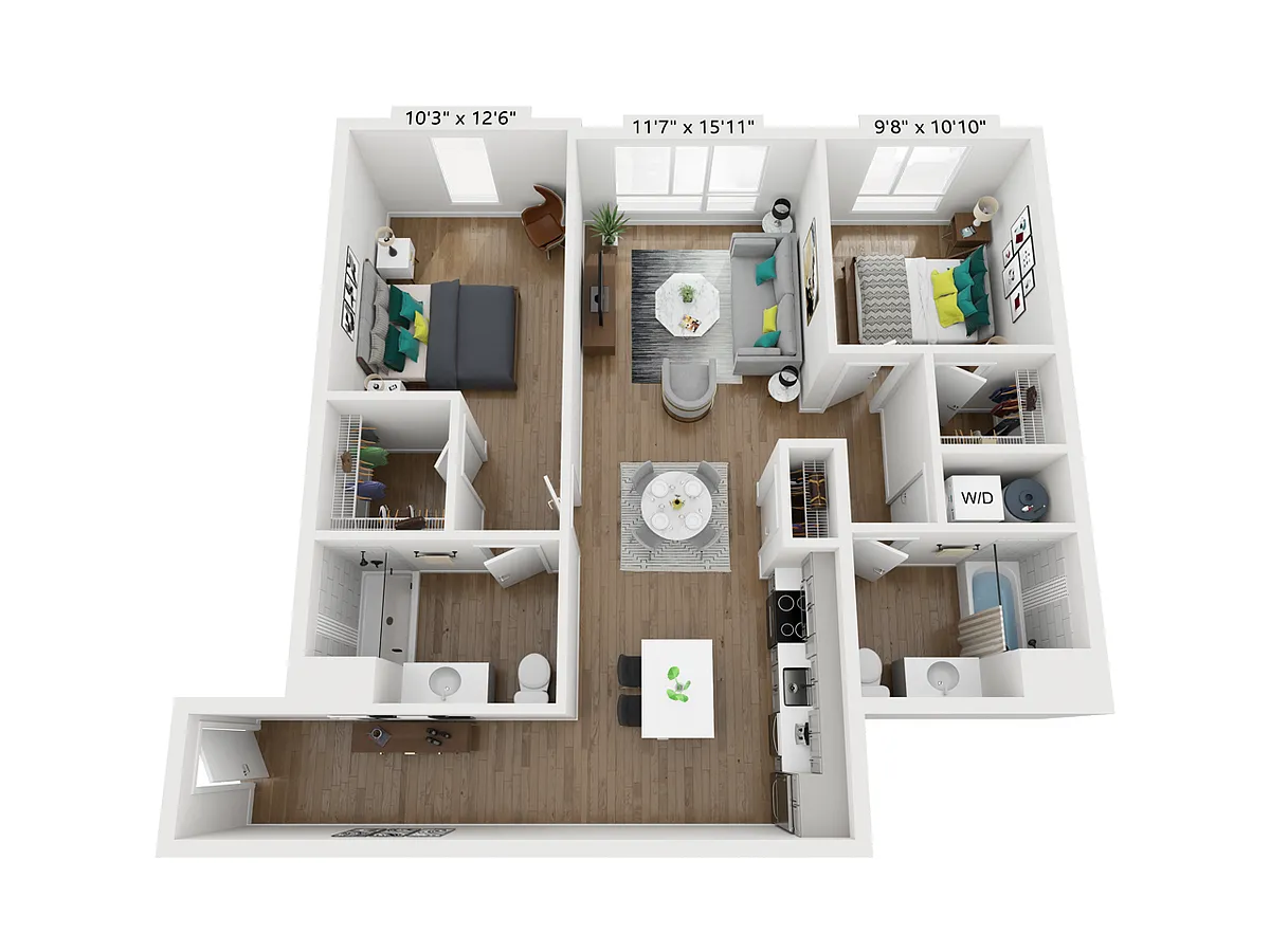 Floor plan M2B-1