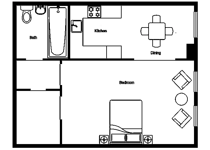 Floor plan Studio G