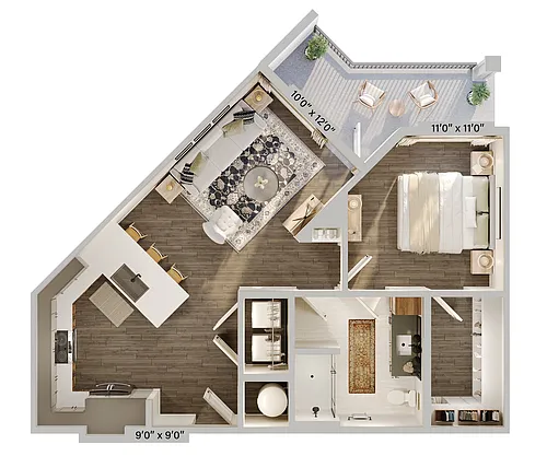 Floor plan A3-HC