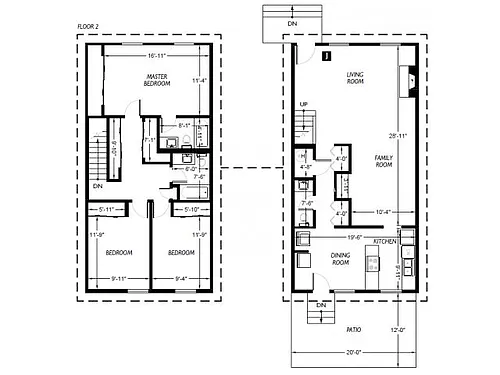 Floor plan 3 Bed